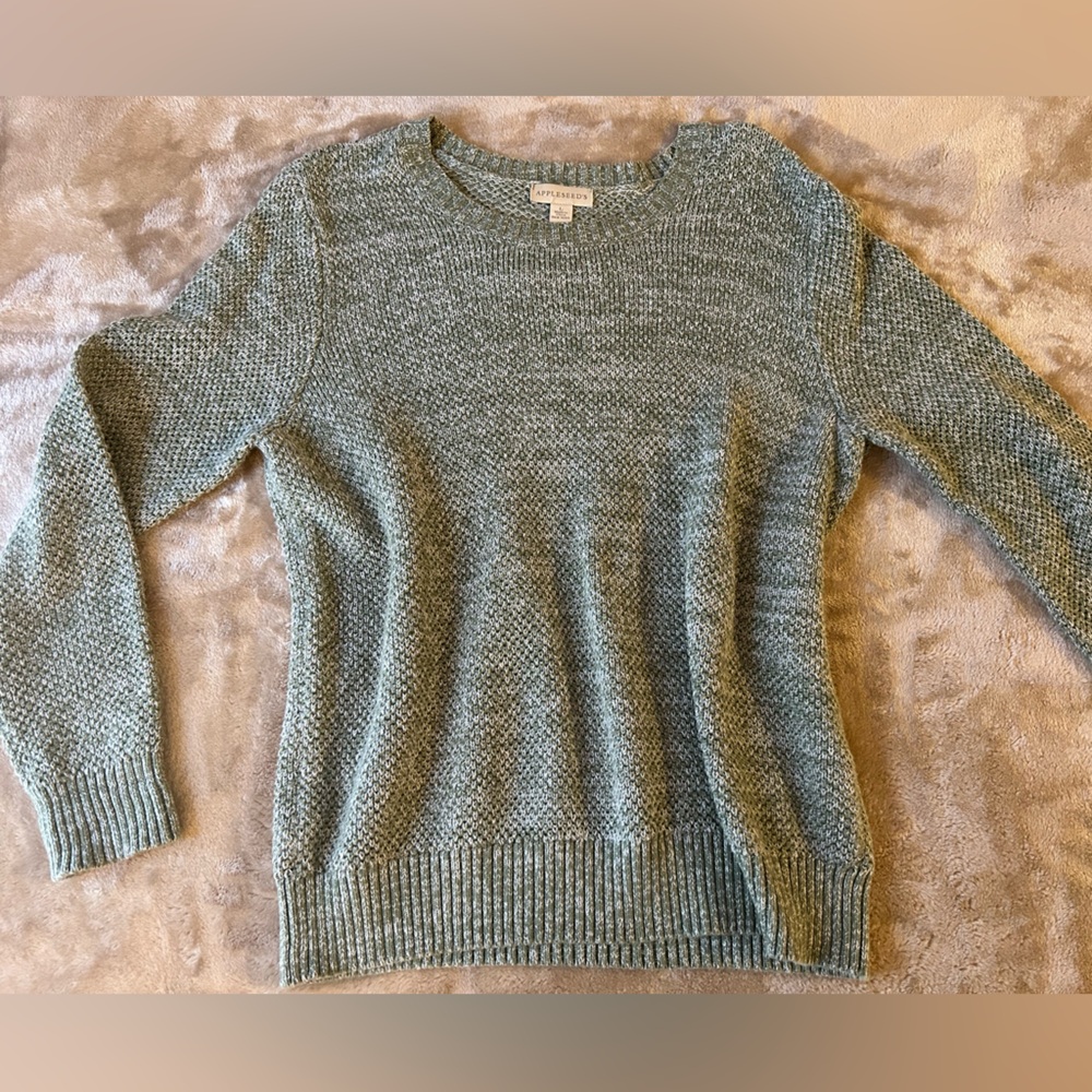 Appleseeds green knitted sweater
